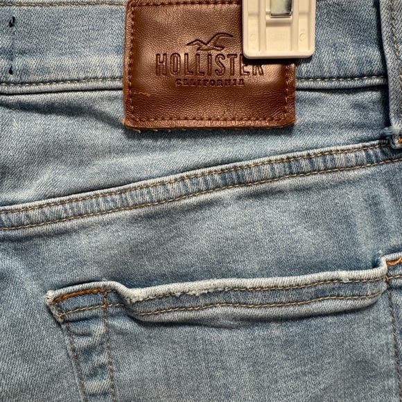 Gently Used Hollister Ripped Light Wash Mens Skinny Jeans Size 32W x 32L - Picture 5 of 5